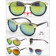 Fashionable and Hot Selling Plastic Sunglasses with Metal Decoration (WSP601534)